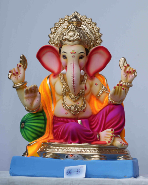 Ganesh Idol Sitting With Single Load Atharv Eco Friendly Ganesh Idols 9782